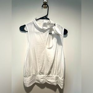 XL Maeve sleeveless tie blouse with elastic waist